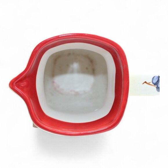 Hand-Painted Ceramic Pitcher With Fruit & Leaf Design By FTD - Picture 6 of 6